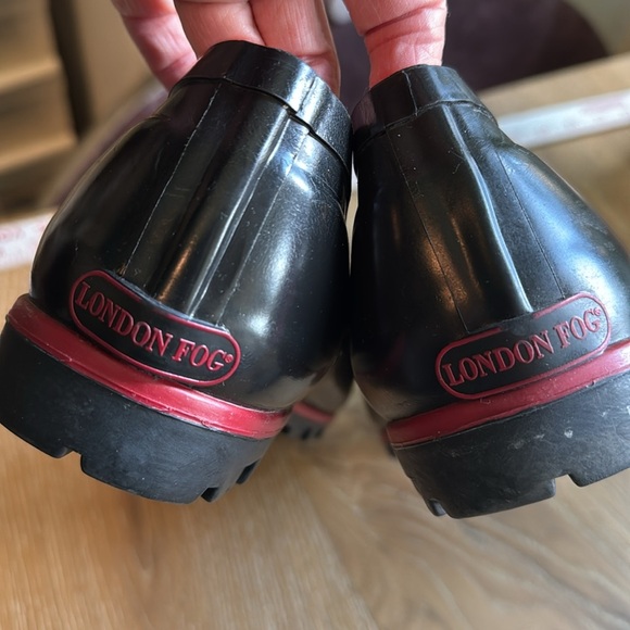 London Fog Splash rubber Rain Shoes sloggers Women's 11 Simple Minimalist Flats - Picture 3 of 10